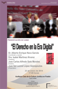 Presentación del libro "El derecho en la era digital"